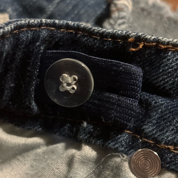 FREESTLE EUC GIRLS BLUE JEAN DENIM HEARTS WHITE SHORTS SUMMER JEANS SIZE 4T - Picture 5 of 5